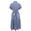 BLUE LABEL CRESTBRIDGE 24 Year Old Blue Slave Chambray Twill Dress Dress 36 blueUsed