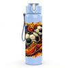 1PC Soccer Ball Burst Splash Print 750ml Color Plastic Sports Water Bottle Leakproof Flip Straw Lid Suitable for Sports Office Home Use