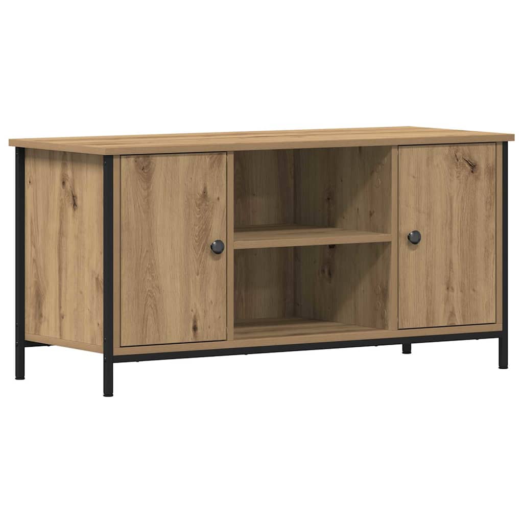 TV Cabinet Artisan Oak Finish 100 x 40 x 50 cm Engineered Wood