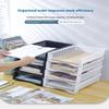 1/3Pcs Detachable Plastic Office File Folder Stand Multi-Layer Desktop Storage Ra Desk Organizer Box Document Holder