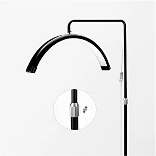 24.5" Half-Moon U-Shaped LED Beauty Lamp for Eyelash Extension & Eyebrow Tattooing - Warm Light, Eye Protection