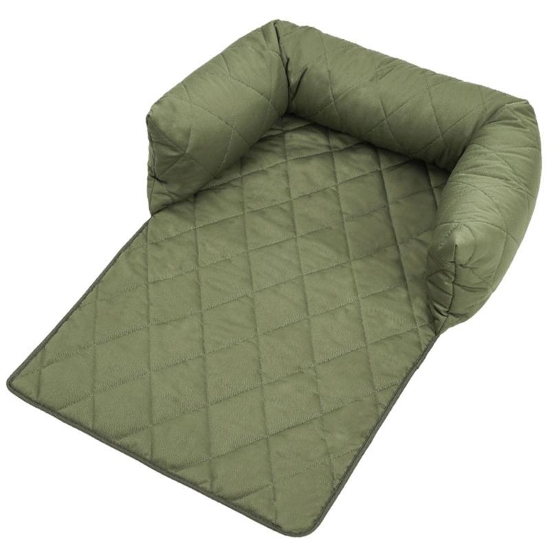 Comfortable Dog Couch Bed with Detachable Liners Removable Cover Headrest Dog Sofa Bed NonSlip Dog Bedding of All Season