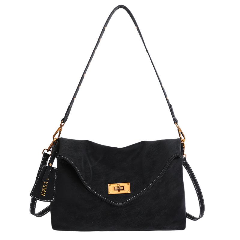 

Korean version retro underarm bag women s new autumn and winter light luxury niche high-end single shoulder messenger bag women s bag чёрный