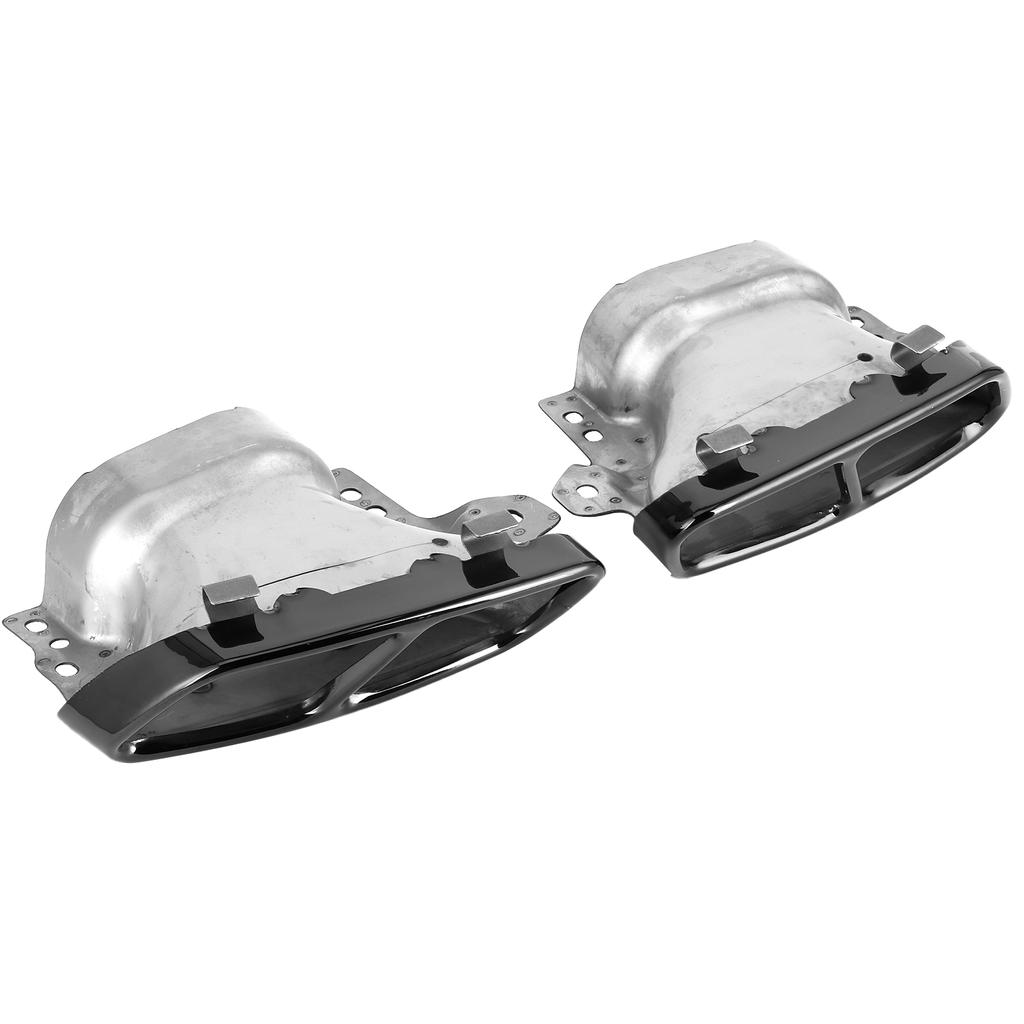 2pcs Quad Exhaust Tips Stainless Steel Fit for     5 W176 CL 5 C117 20132018(Sliver   )