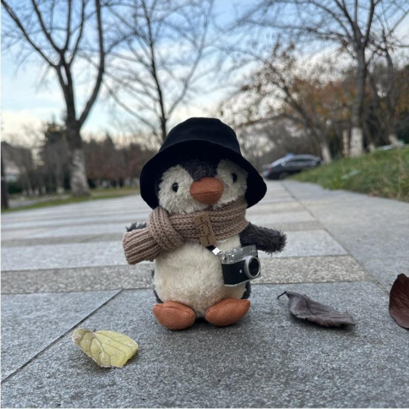 Nowa Dekoracja Torby Pingwin Pluszowa Zabawka Breloczek do Kluczy Urocza Lalka Wisiorek Urocze Lalki Pingwiny Świąteczny Prezent Urodzinowy