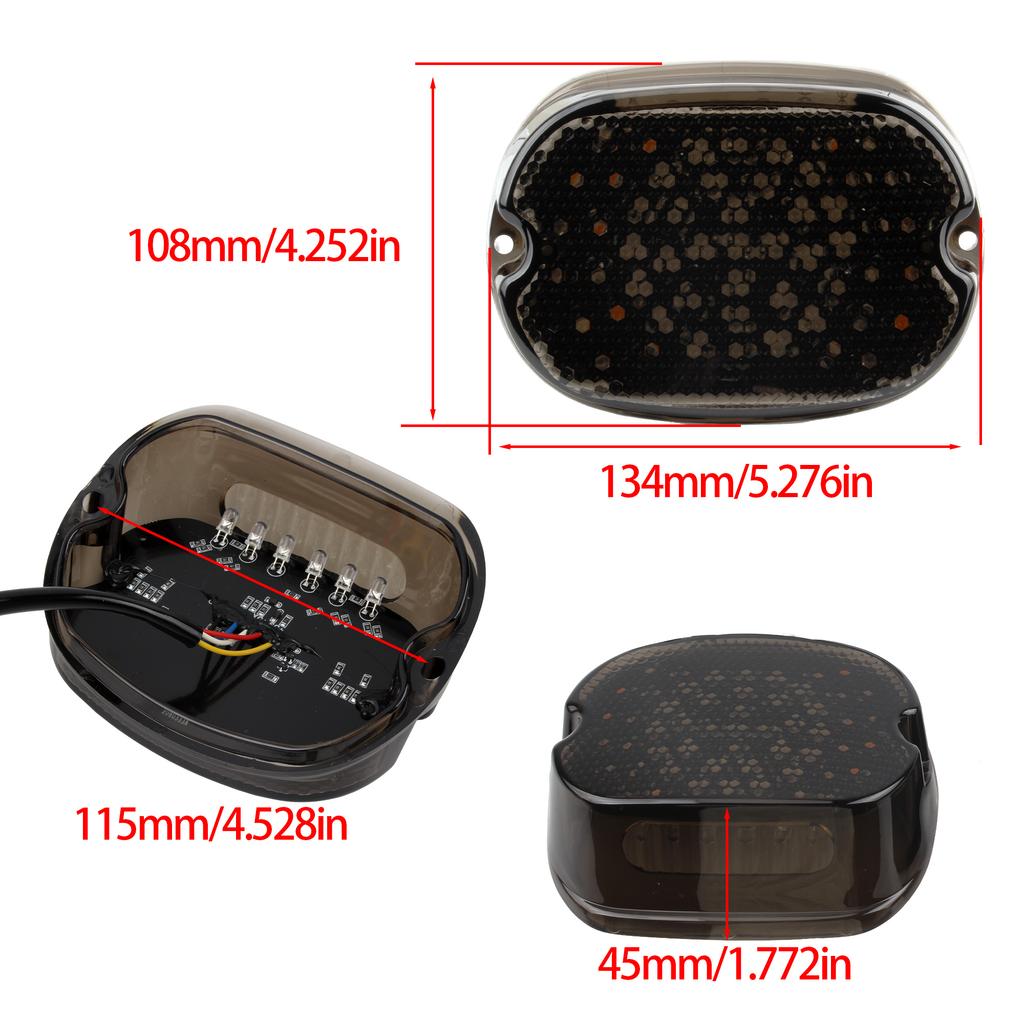Motorcycle Motorbike LED Tail Light For Harley Davidson Sportster Dyna Road King Moto Accesorios Turn Signal Rear Lights
