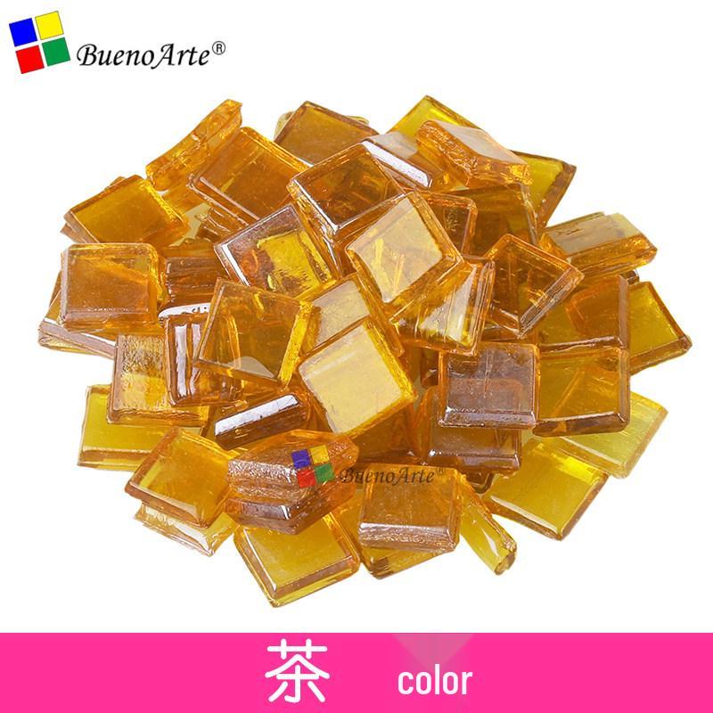 260 Stück 1 cm Transparente Eisjade Mosaik Glasperlen für DIY Kerzenhalter Basteln