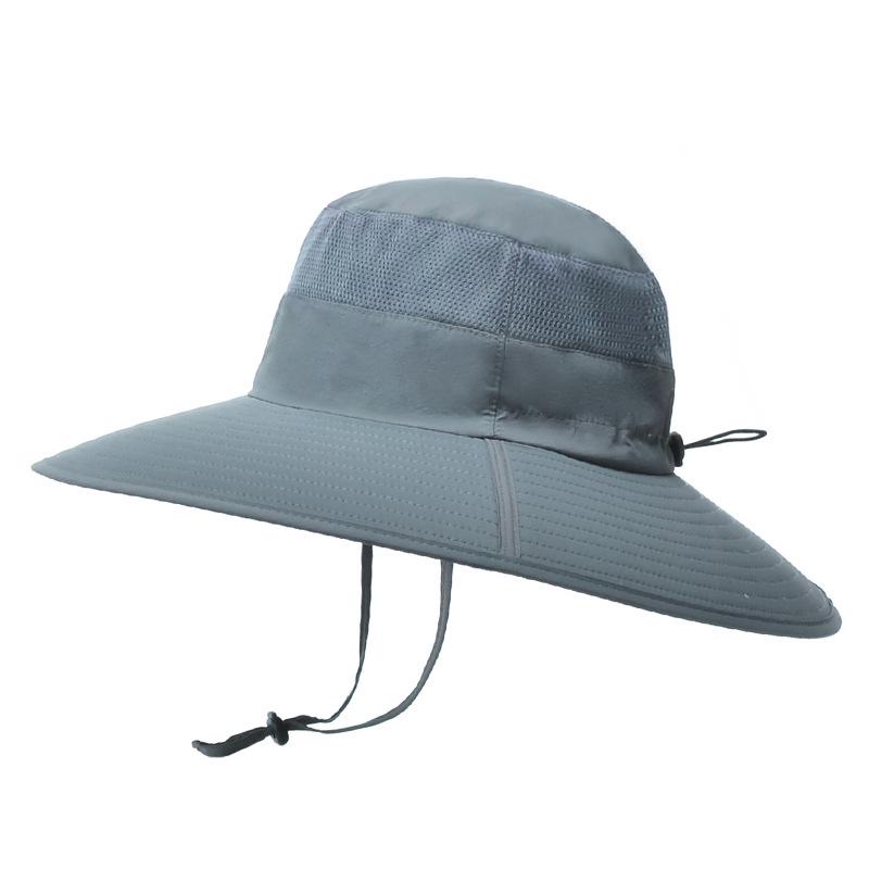 

Унисекс летняя уличная панама с широкими полями 12 см, дышащая сетчатая рыболовная кепка, солнцезащитная панама, ветрозащитная веревочная походная шляпа, новая