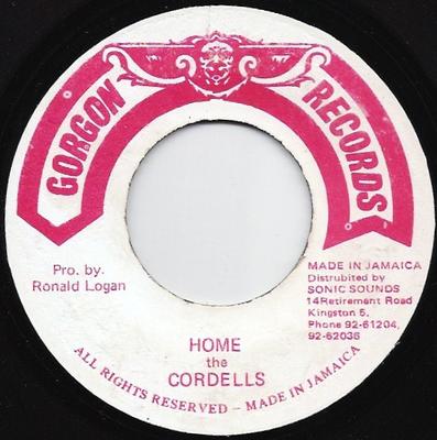 7inch Record CORDELLS Home NONE Gorgon Records Jamaica Reggae Ska Dub Used