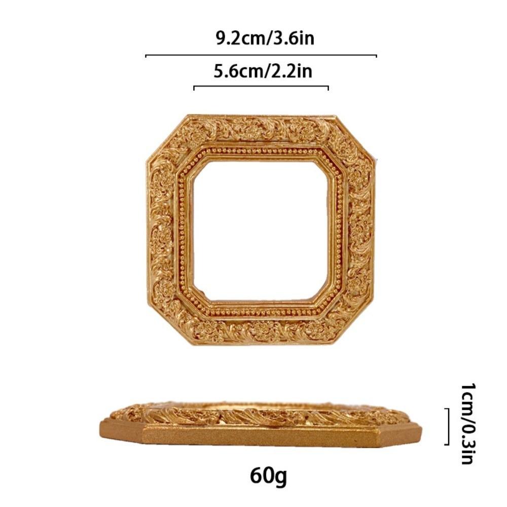 Retro Style Gold DIY Shadow Box Frame DIY European Retro Mini Photo Frames 3D Relief Gold Wedding Photo Display Frames Gifts