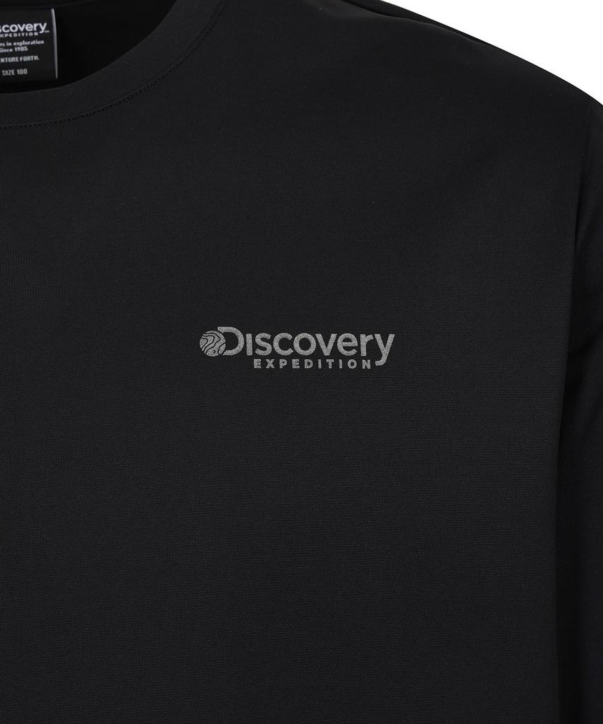 DISCOVERY EXPEDITION Men'S Long Sleeve T-Shirt With Chest Pocket (Functional Poly) (Black)
