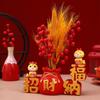 Chinese Zodiac Year Snake Figurine Home Decoration Flower Vase Snake Statues for Prosperity Resin Craft Cartoon Decors