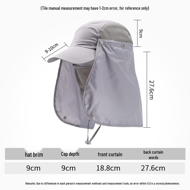 Men's Quick-Dry UV Protection Waterproof Sun Hat for Outdoors