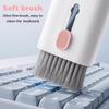 7 In 1 Laptop Cleaning Kit Keyboard Cleaner,Computer Screen Cleaning Brush Tool,Computer Cleaning Tools Kit Corner Gap Duster Keycap Puller(Pink)