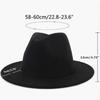 Hot-Selling Woolen Top Hat Fashion Double-Sided Color Matching Hat Men'S And Women'S Flat-Brimmed Jazz