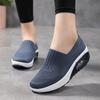 Breathable Knitted Women Sneakers Comfortable Air-cushion Casual Sports Shoes Light Non-slip Walking Jogging Shoes