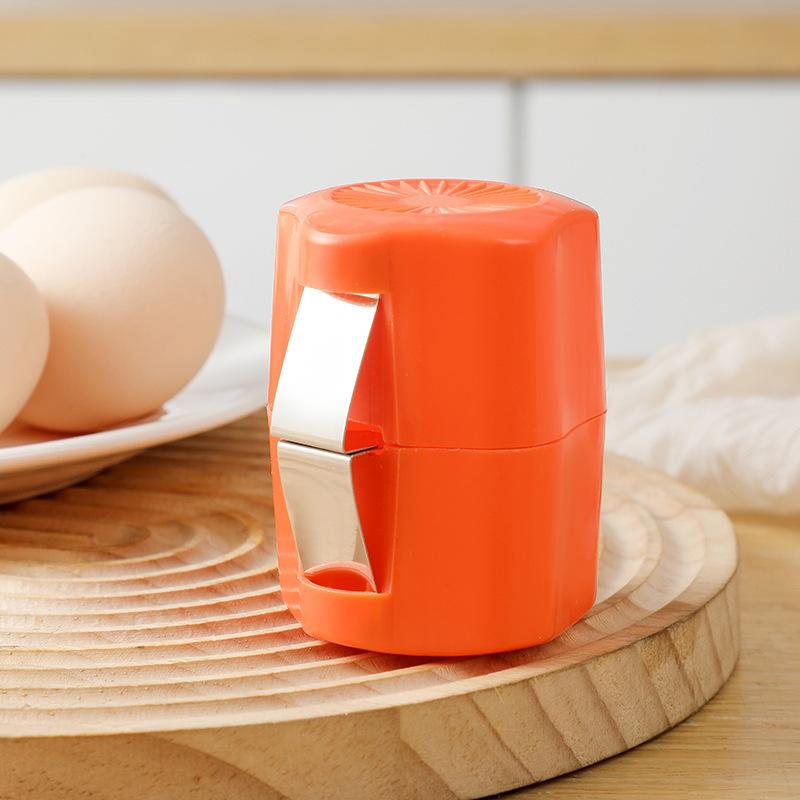 3pcs Portable Egg Peeler, Manual Egg Sheller for Kitchen, Quick Slicing Tool for Baking, Easy To Use, White