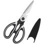 Stainless Steel Multi-Purpose Scissors, Heavy-Duty, Abrasion-Resistant, Sharp Shears for Cutting, Opening Boxes, Slicing