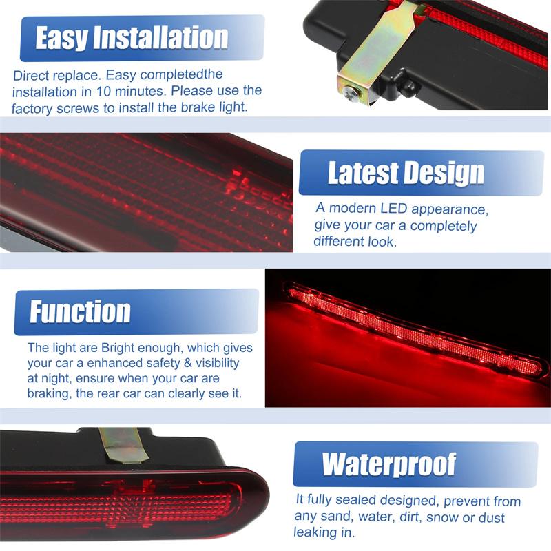 Led Rear Third Brake Light Stop Light 3Rd Lamp Third Brake For Chevrolet Camaro 2016+ High Mount Red Shell Tail Light 84330249