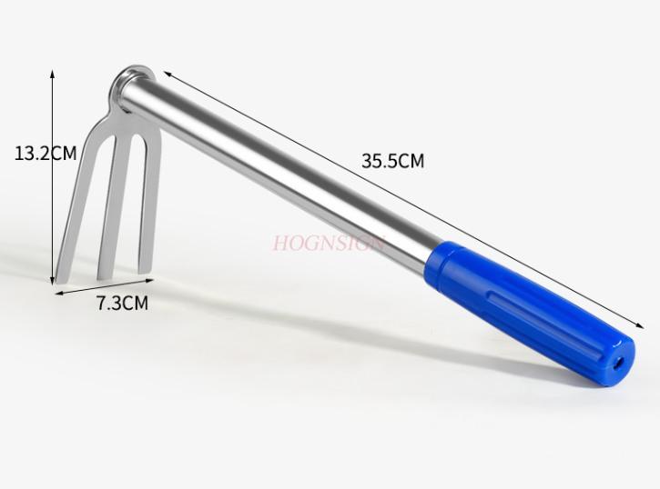 Stainless Steel Dual Purpose Hoe For Vegetable And Flower Planting Household Small Hoe Agricultural Rake Pickaxe