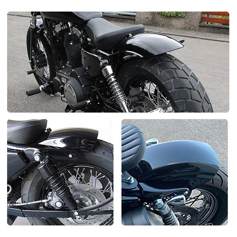 Motorcycle Rear Fender Short Protection Mud Guard Cover Light Black Mudguard Moto Custom For Harley Sportster XL883 1200 72 48