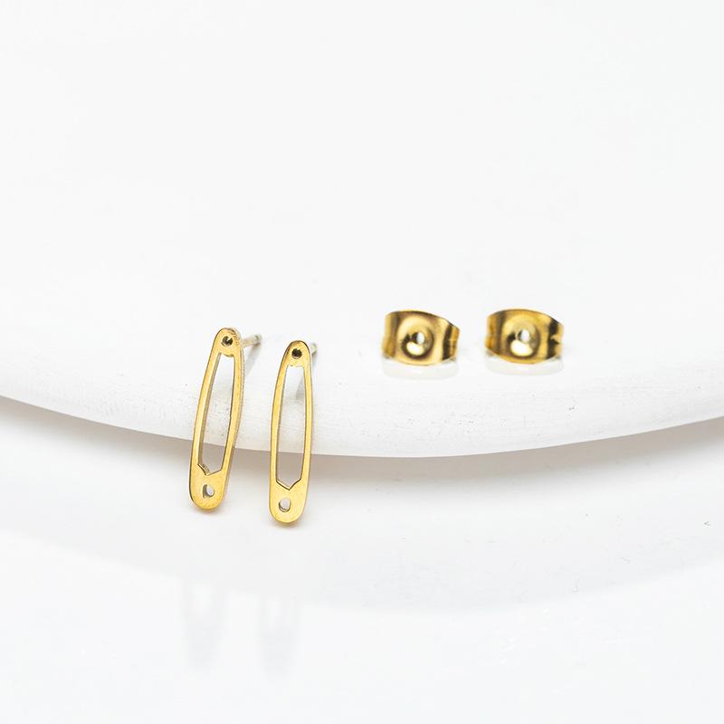 Unisex Stainless Steel Punk Musical Note Earrings with Whirlwind Design