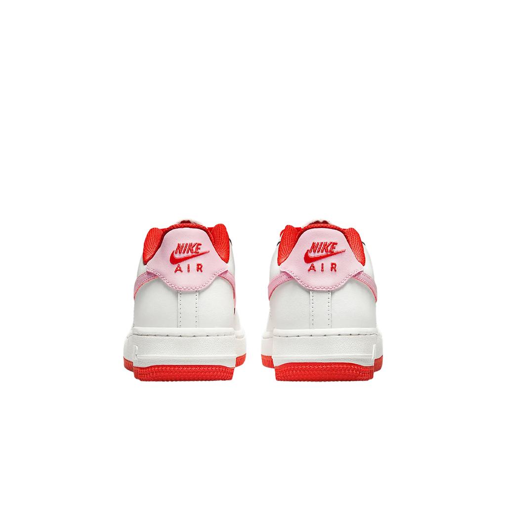Nike Air Force 1 Low GS Sevgililer Günü 2025 Çocuk Spor Ayakkabıları Kırmızı Zirve-Beyaz Açık-Kırmızı HV5165-121