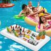 Portable Inflatable Serving Bar PVC Pool Float Tray Food Containers Salad Tray  Camping