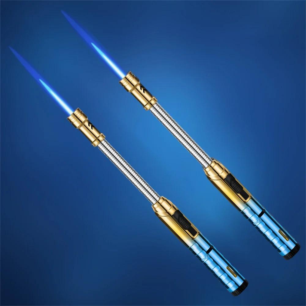 

2 шт. шланг кухонная газовая зажигалка гибкая свеча газовая плита зажигалка для сигар ветрозащитный бутановый сварочный пистолет уличный инструмент для зажигания барбекю