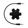 5 Port 3.5mm Music Splitter Adapters For Multiple User Listen Fast Speed Signal Transfer Flexible PVC Cable Construction