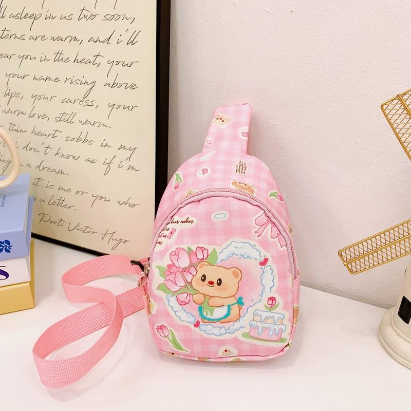 School bag new bag cartoon cute bear crossbody small backpack baby change bag breast bag