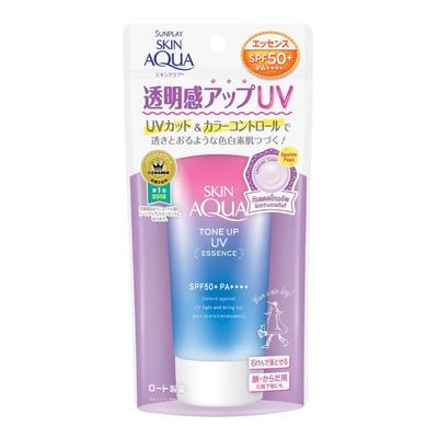 Skin Aqua Tone Up UV Essence SPF 50+ PA++++, Defind Against UV Light and Bring out the Skin Translucency, 80 g