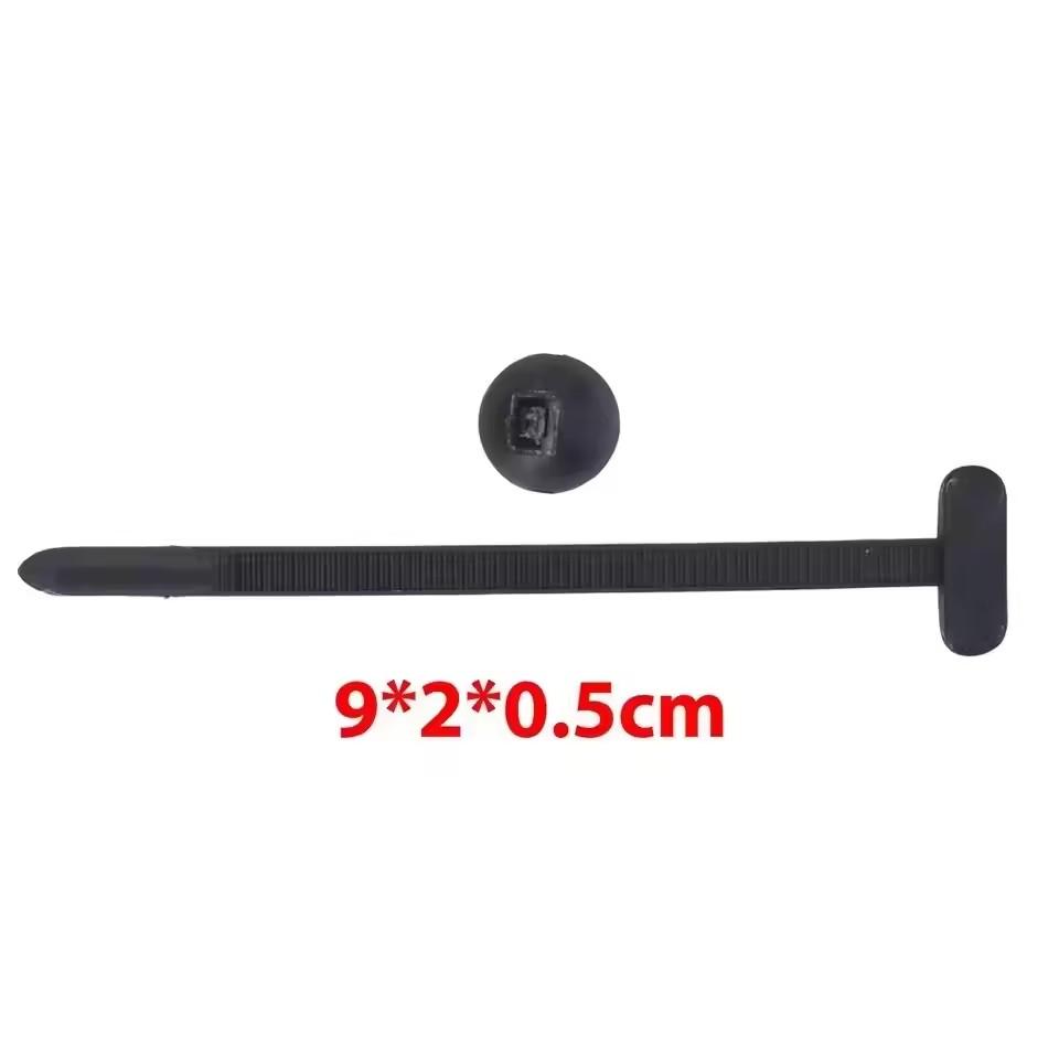 Nylon Universal Cable Tie Buckle-Heavy Duty Zip Tie Holder with Pin & Button Design Plastic Cable Tie Tool Fasteners Car Body