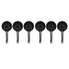 6Pcs Swing Magnetic Hook Set No Drilling Need Decorative Beautiful Looking 180 Degrees  Rotating Hooks 0‑15kg Black