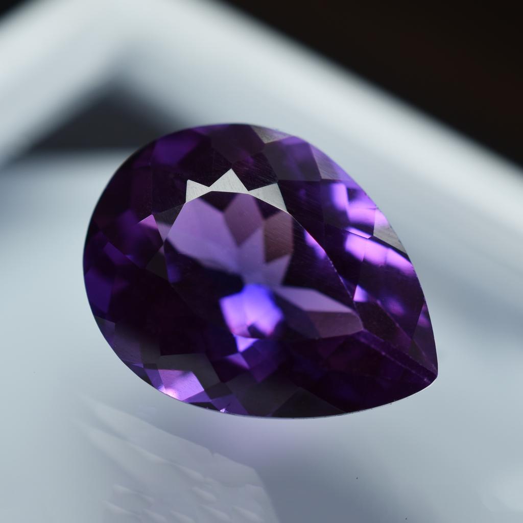 CERTIFIED Purple Tanzanite 8.40 Ct Pear Extremely Rare Natural Loose Gemstone