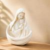 Mother and Child Figurine Resin Parent Offspring Statue White ParentChild Relationship Sculpture