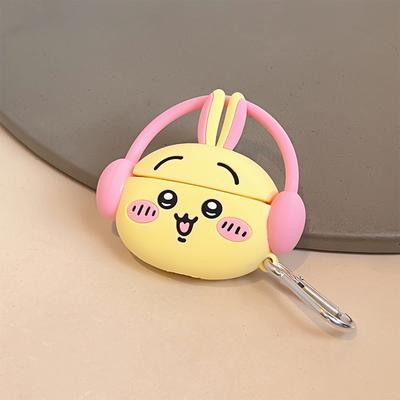 Para Capa para Airpods 4 2024, Música Chiikawa 3D Anime Capa Protetora de Silicone para Fone de Ouvido Para Capa para Airpod 4 Infantil Funda