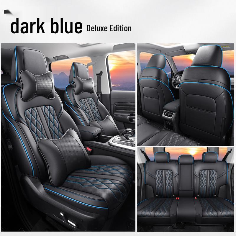 Tank 300 Car Seat Cushion: Full Surround Cartoon Design, All-Season Leather Pad