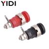 10pcs 4mm Banana Plug Binding Post Audio Amplifier Speaker Multimeter Cable Test Terminal Socket Red Black Mount Panel Connector