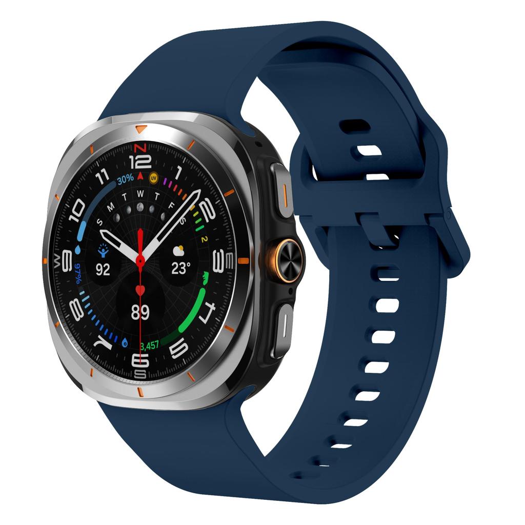 Silikonband für Samsung Galaxy Watch ultra Armband 47mm Zubehör Sportarmband Galaxy Watch 7 ultra Monochrom Sportarmband
