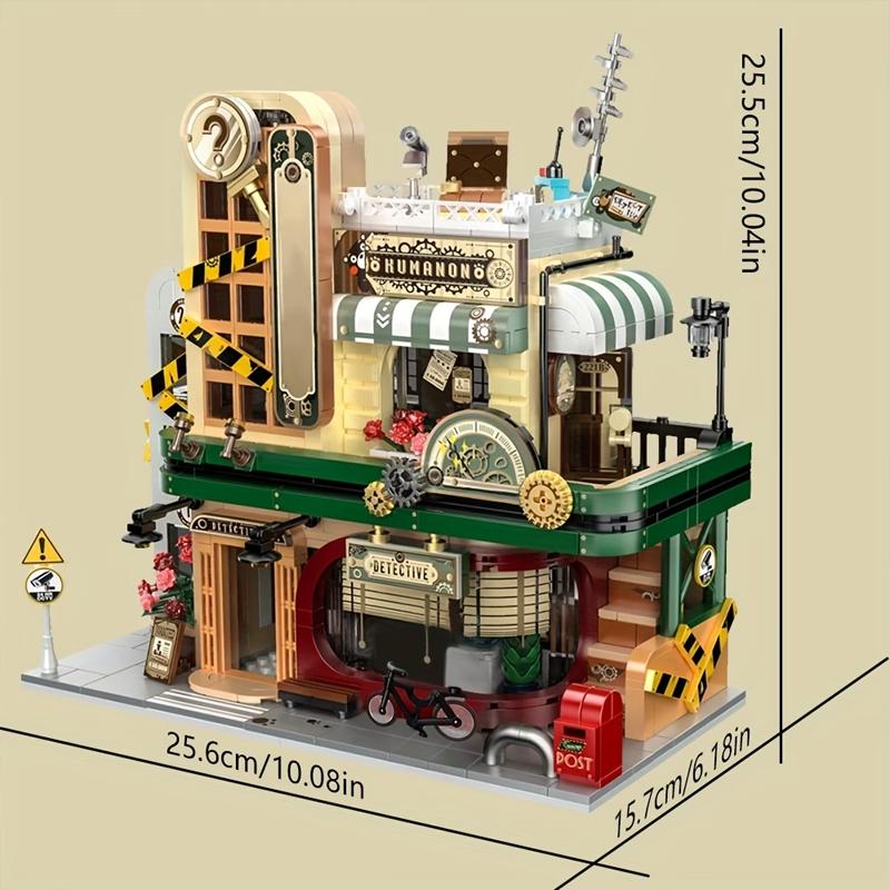 High-Quality [1286Pcs] High-Quality Vintage High-Quality Detective High-Quality Agency High-Quality Building High-Quality Block High-Quality Set