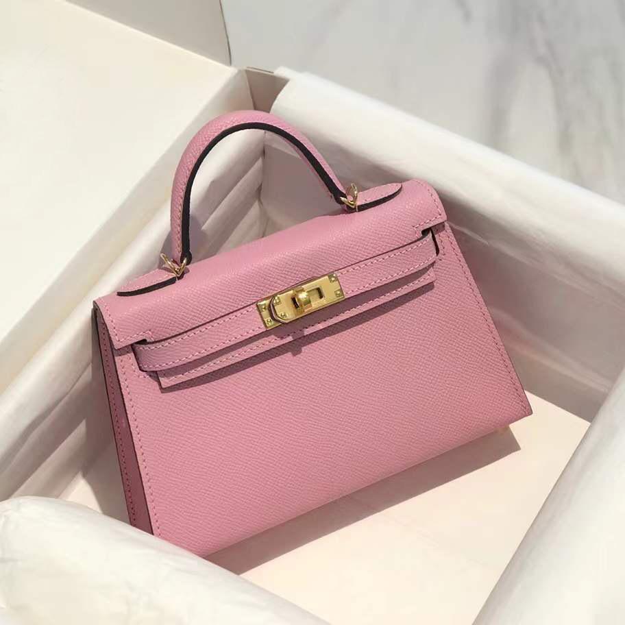 High-end First-layer Cowhide Kelli Bag Mini Bag 2021 New Trendy High-end Portable Shoulder Messenger Bag Women