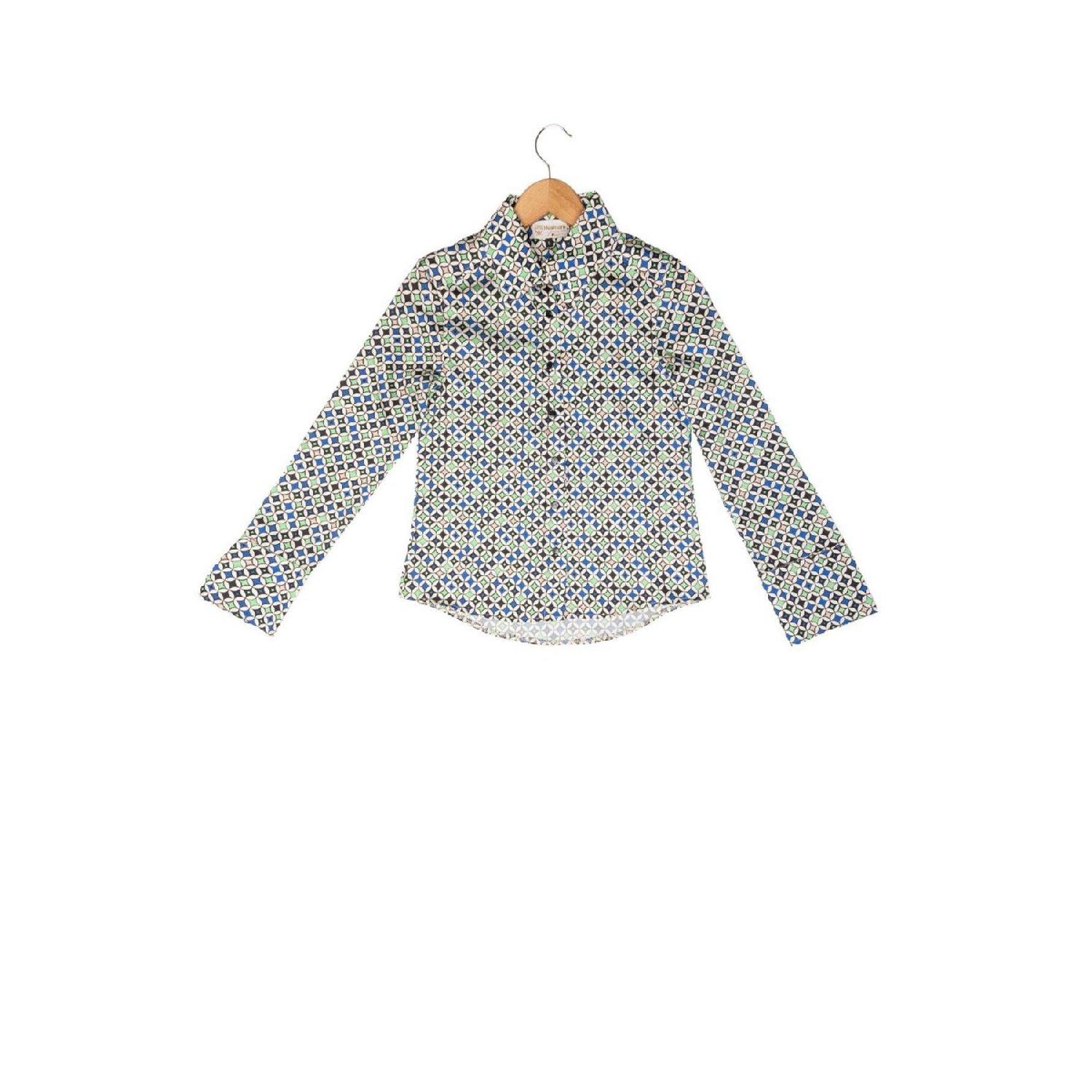 

Vintage Pattern Satin Shirt Patterned S чистий