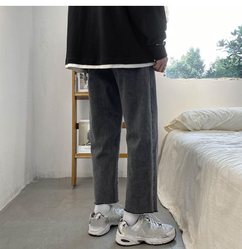 Мужские модные джинсы в корейском стиле — фото 3