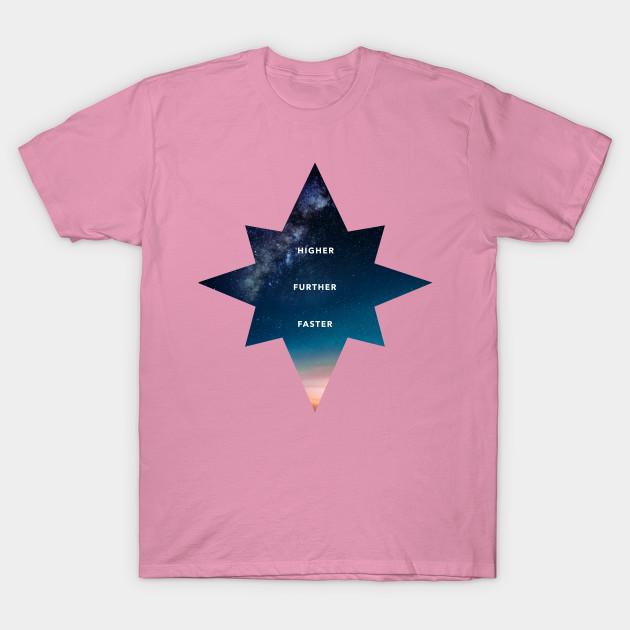 T Shirt Women Higher To The Star Harajuku Print Kawaii Tshirt Summer Short Sleeve Female T-Shirt Top Tee