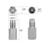 Universal M18*1.5 Oxygen Sensor Extension Bung Adapter with Filter – Stainless Steel Exhaust Fitting Accessory