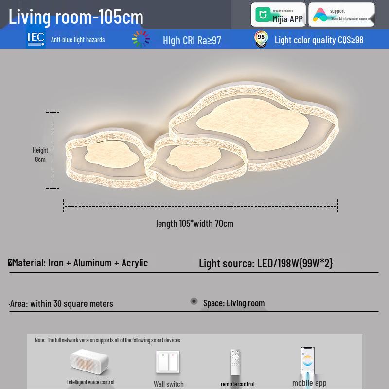 Modern Minimalist Ceiling Light Package for Living Rooms & Bedrooms