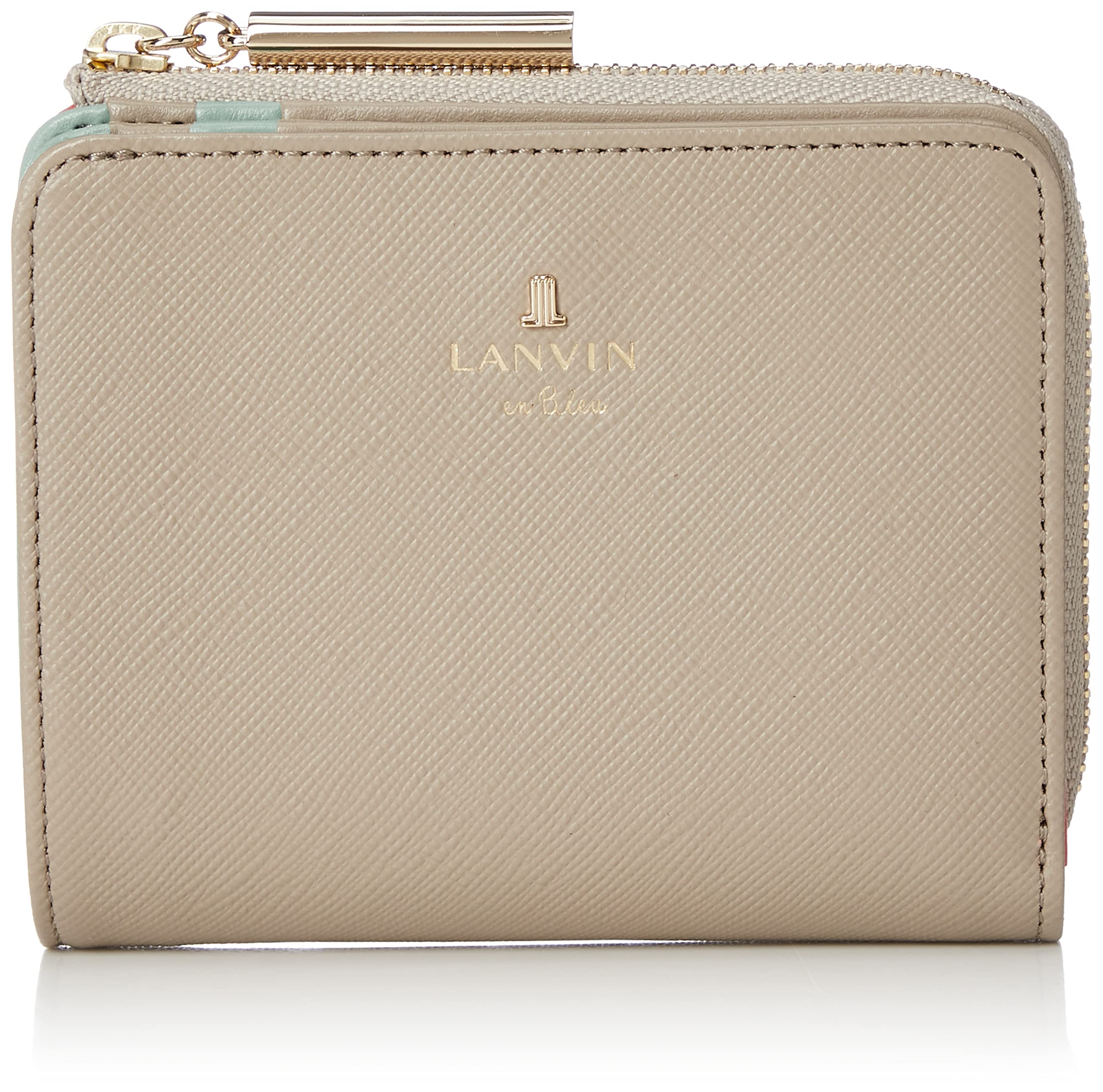 LANVIN en Bleu Люксембургский Цветной Складной Кошелек с Отделениями для Карт и Банкнот, Женский, 482023, Греж
