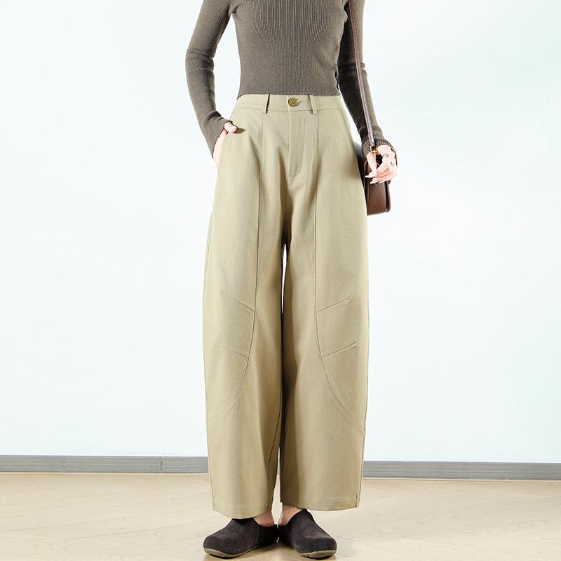 Women s Slim Fit Cropped Trousers - Ultra-Thin, Flattering Petite Style for Spring 2026 Large