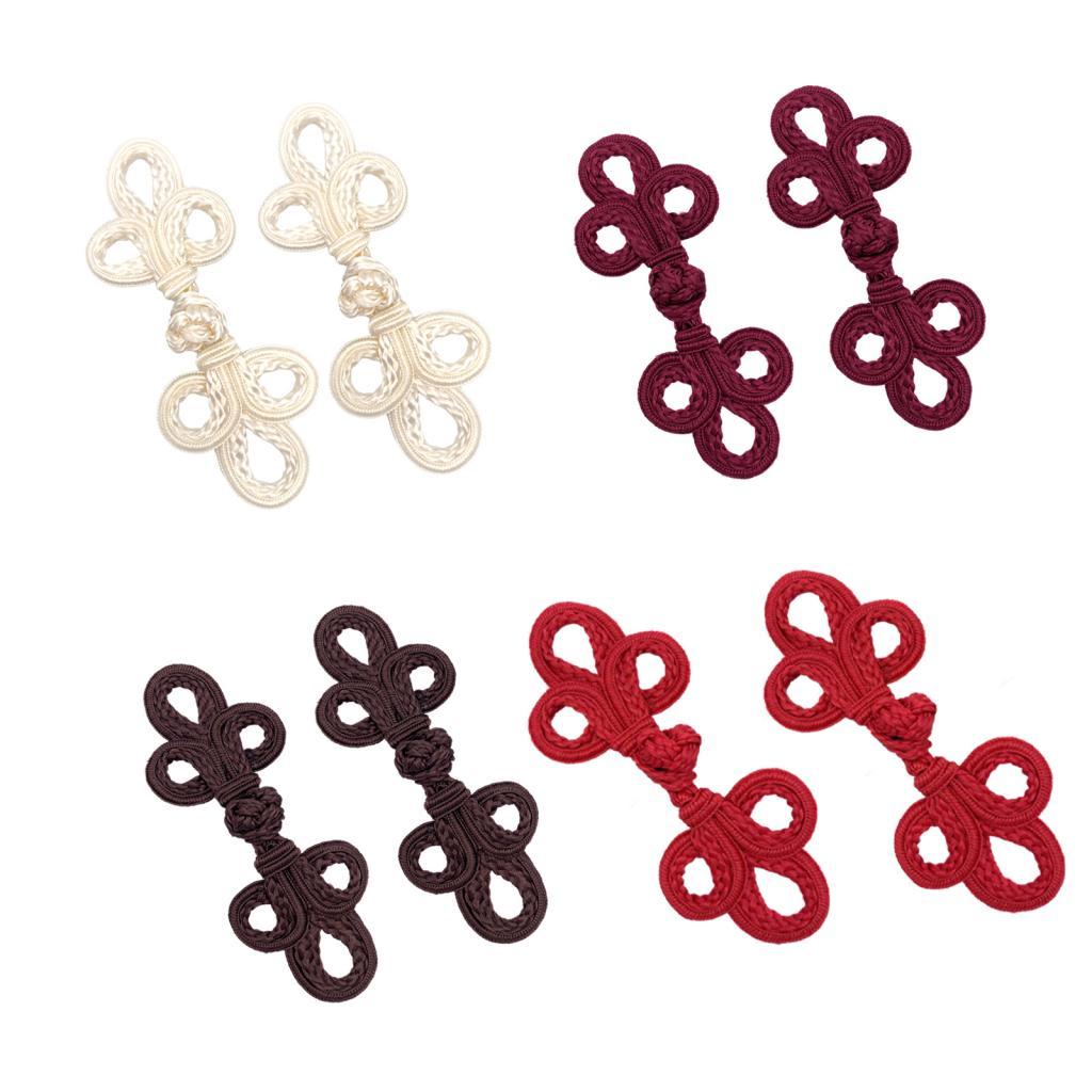 Retro Chinese Knot Button Handmade Nylon Cardigan Closure for Tang Suit Cloak Sweater Costume Sewing Projects